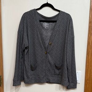 Gray cardigan